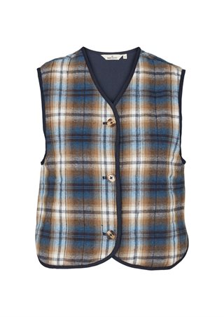 Basic Apparel - Trudie Vest - Tobacco / Classic Blue